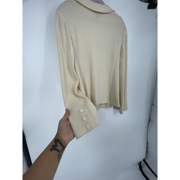 St John Collection Santana Knit Classic Wool Luxury Designer Skirt Suit Set - Picture 5 of 16